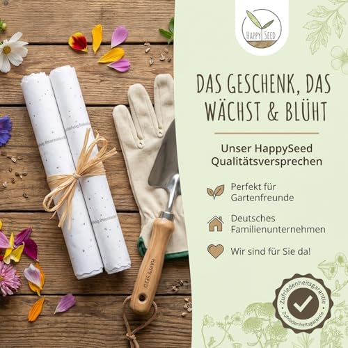HappySeed 4X Saatteppich Blumensamen Balkonkasten Mischung - Farbenfrohe Blumen mit Langer Blütezeit ideal für Ihren Balkon, Garten & Blumenwiese