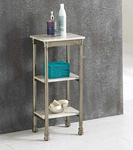 image for Home Styles The Orleans Three Tier Tower with Marble Laminate Shelves,
