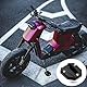 JNNJ Motorrad Ständerverlängerung, Motorrad Seitenständer Kickständer Seitenständervergrößerungsplatte CNC Aluminium Pad, Verschleißfest Motorradzubehör(Schwarz)