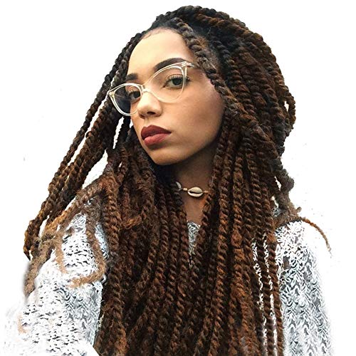 Ayana marley hair 3 Packs Marley Twist Braiding Hair Marley Twist Hair for Butterfly Locks Crochet Hair 24inch Long Afro Synthetic hair Extensions (24 inch-3 pack, T30)