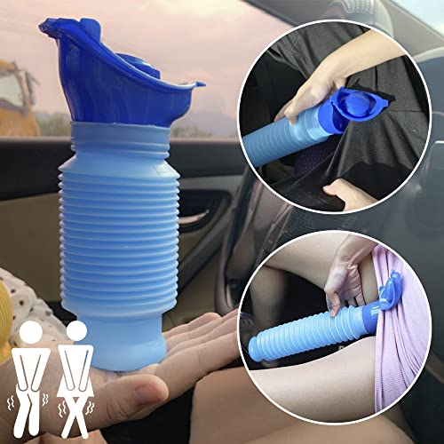 Nidus Shrinkable Emergency Urinal 750Ml Male Female Portable Mobile Toilet Potty Outdoor Portable And Reusable Pee Urine Bottle For Travel Essentials,Camping,Traffic Jam And Queuing #TOP7