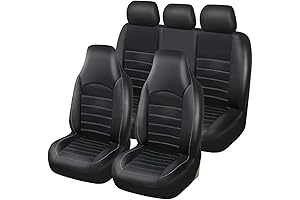 Car Seat Protector Full Set – PU Leather, Fits Cars, Trucks, SUVS
