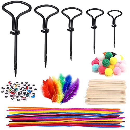 Juego de brocas para castañas, para niños, castañas, juego de manualidades para niños, 255 unidades, set de manualidades para niños, para otoño, castaño, para manualidades, con material natural Cover