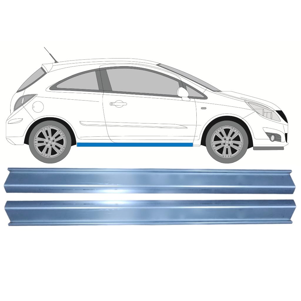 Reparaturblech Schweller für Opel Corsa D 2006-2015 / Links = Rechts/Satz