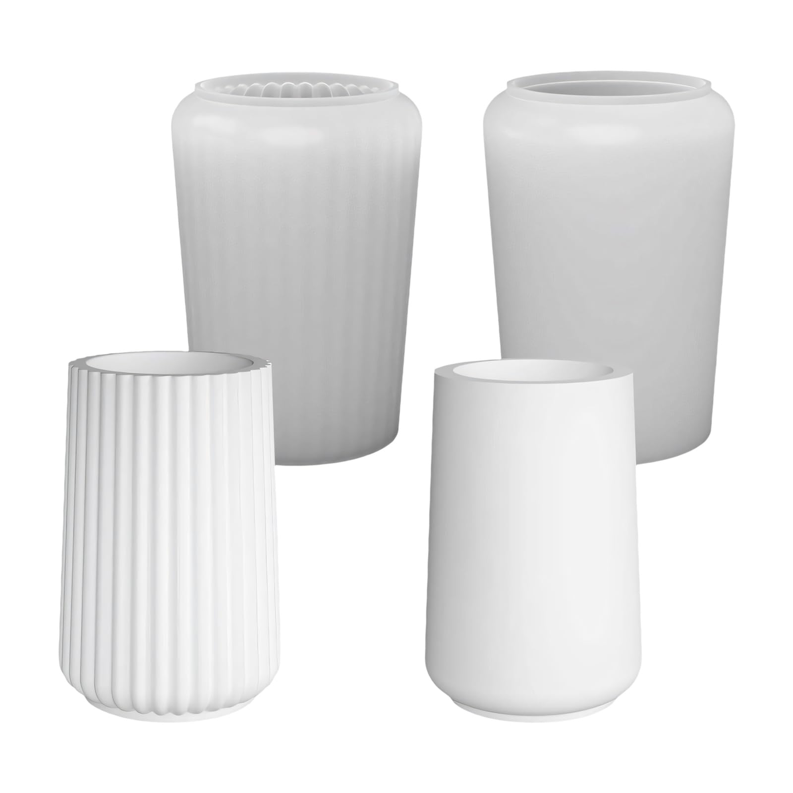 YWLUUOO Silicone Vase Molds Professional Silicone for Making Flower Planter Decorative Vase Pen Container Gypsum Decoration Resin Casting Elastomer Jar Cast