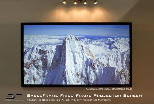 Image of Elite Screens Sable Frame, 166-inch 2.35:1, Fixed Frame Home Theater Projection Projector Screen, ER166WH1-Wide
