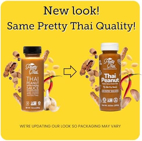 Pretty Thai Peanut Sauce, Gluten Free Certified Non-GMO Vegan Authentic Stir Fry, Dressing, Rice Seasoning, Condiment & Dipping Sauce, 100% Natural — view 2