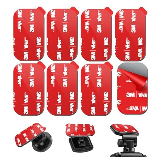 pop-tech Sticky Adhesive Pad Replacement for Car Dashboard Magnetic Phone Mount Base, 8pcs 3M VHB Double Sided Sticker Heat Resistance Tape for Magnet Cellphone Holder & Windshield Dash Cam