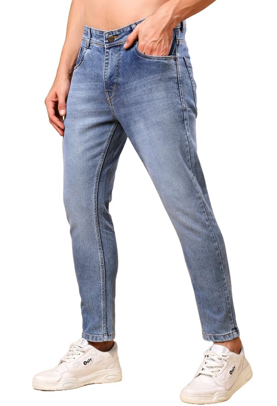 Mens Slim Tapered Fit Mid Rise Jeans | Man Slimfit Denim | Durable & All Day Comfort Mans Jean