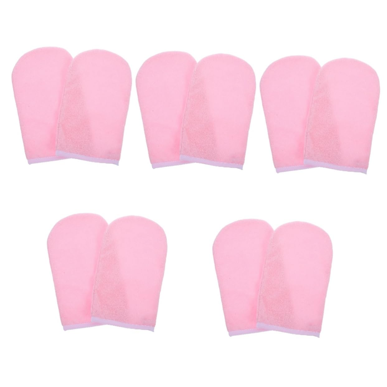 5pairs Paraffin Wax Mitts for Moisturizing Therapy Comfortable Spa Gloves for Hands Feet Care Stylish Design for Home Wax Treatments Fits