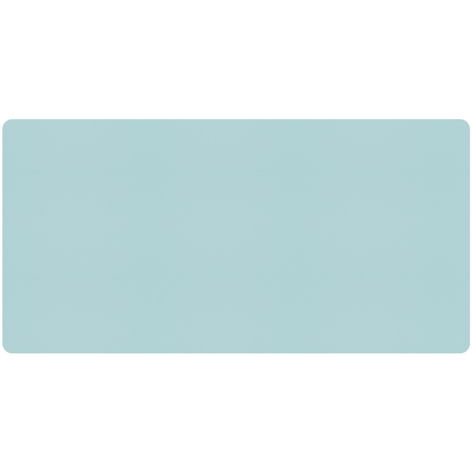 Bloss Light Blue Desk Mat, Large Mouse Pad, Leather Desk Blotter, Waterproof Desk Pad for Office Home Decor/31.5×15.7 Inch