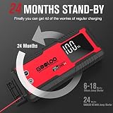 GOOLOO GT3000 Portable Car Battery Jump Starter Power Bank with EVA Protection Case for Up to 8L Diesel and 10L Gas Engines - 8