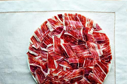 PACK AUFSCHNITT VOM VORDERSCHINKEN CEBO IBÉRICO 50% iberische Rasse, bestehend aus 18 Verpackungen mit jeweils 80 g. Spezialität unseres Schinkenmeisters.