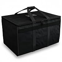 Vista 1 de TRUE NORTH Bolsa Térmica para Entrega de Alimentos con Divisor (23"x15"x14") - Bolsa Calentadora de Alimentos Uber Eats - Bolsas de Pizza