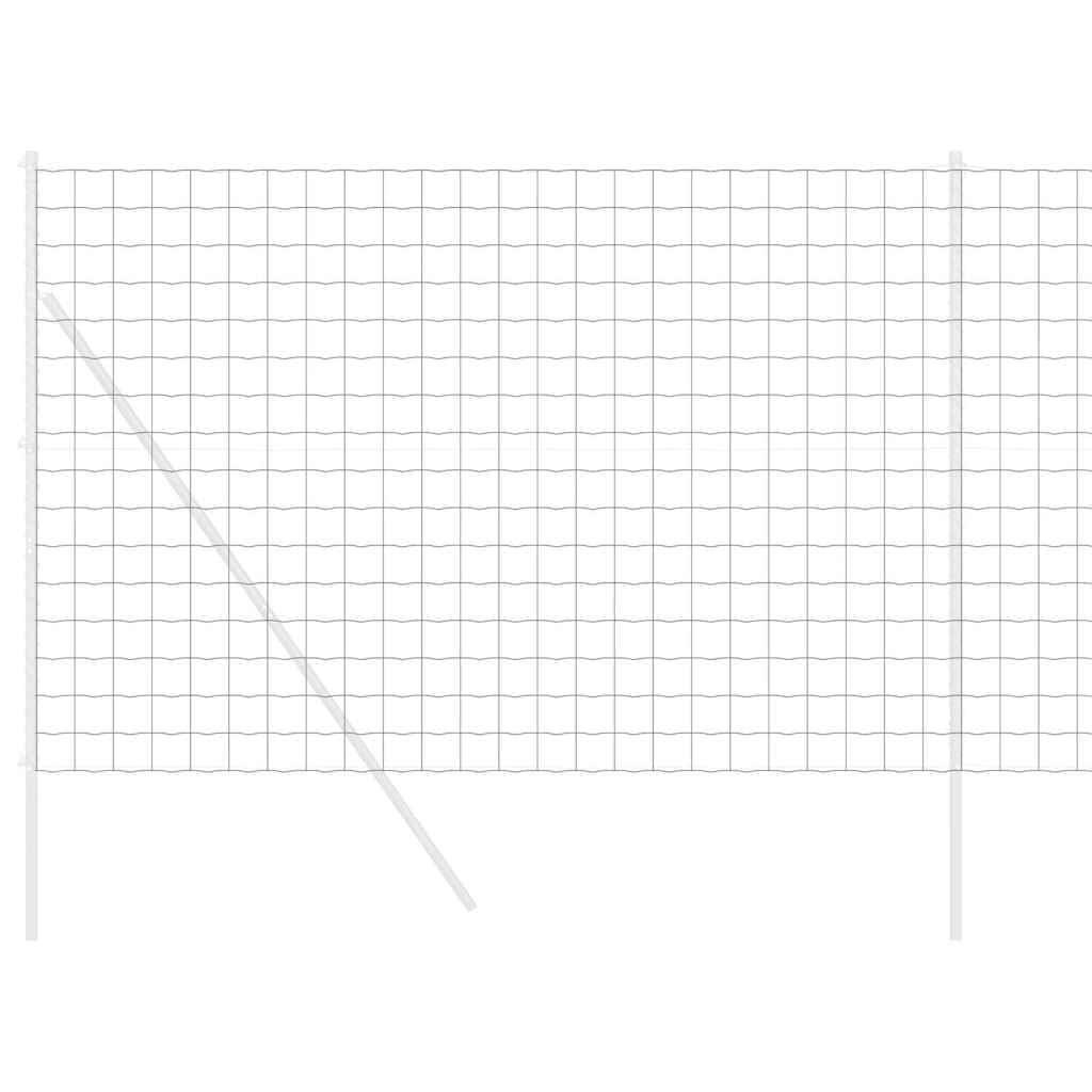 Ogrodzenie euro, szare, 1,6 x 10 m, żelazo powlekane PCW, wytrzymałe ogrodzenie ogrodowe do ogrodzenia ogrodu, bariery dla zwierząt, łatwy montaż, odporna na warunki atmosferyczne, do użytku na