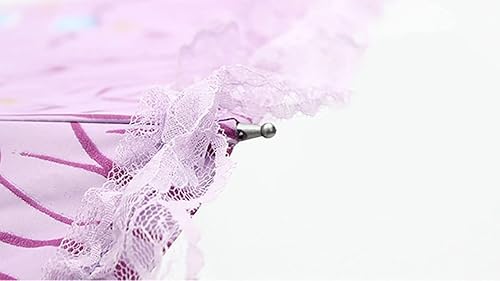 Vista 4 de Ulalaza Vintage Princess Lace Sunny Rain Umbrella UPF 50+ UV Light Windproof Strong Auto OpenClose Anti-UV Portable Travel Umbrella with Reflective