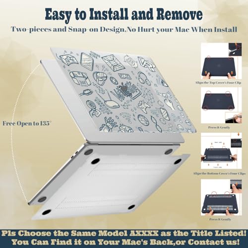 Funda MacBook Air 11 para estudiantes y cafetería estuche plástico 6