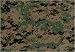 Marines Woodland Digital Camouflage Nylon/Cotton Twill Fabric Print by the Yard