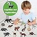 16 PCS Forest Animals Figures, Woodland Creatures Figurines, Miniature Toys Cake/Cupcake Topper Birthday Gift for Kids, Woodland Baby Shower Decorations