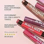 Burt's Bees Shimmer Lip Tint, Tinted Lip Balm Stick, Moisturizing for All Day Hydration with Natural Glowy Pigmented Finish & Buildable Color, Watermelon, 1 Tube, 0.09 oz. - Image 3