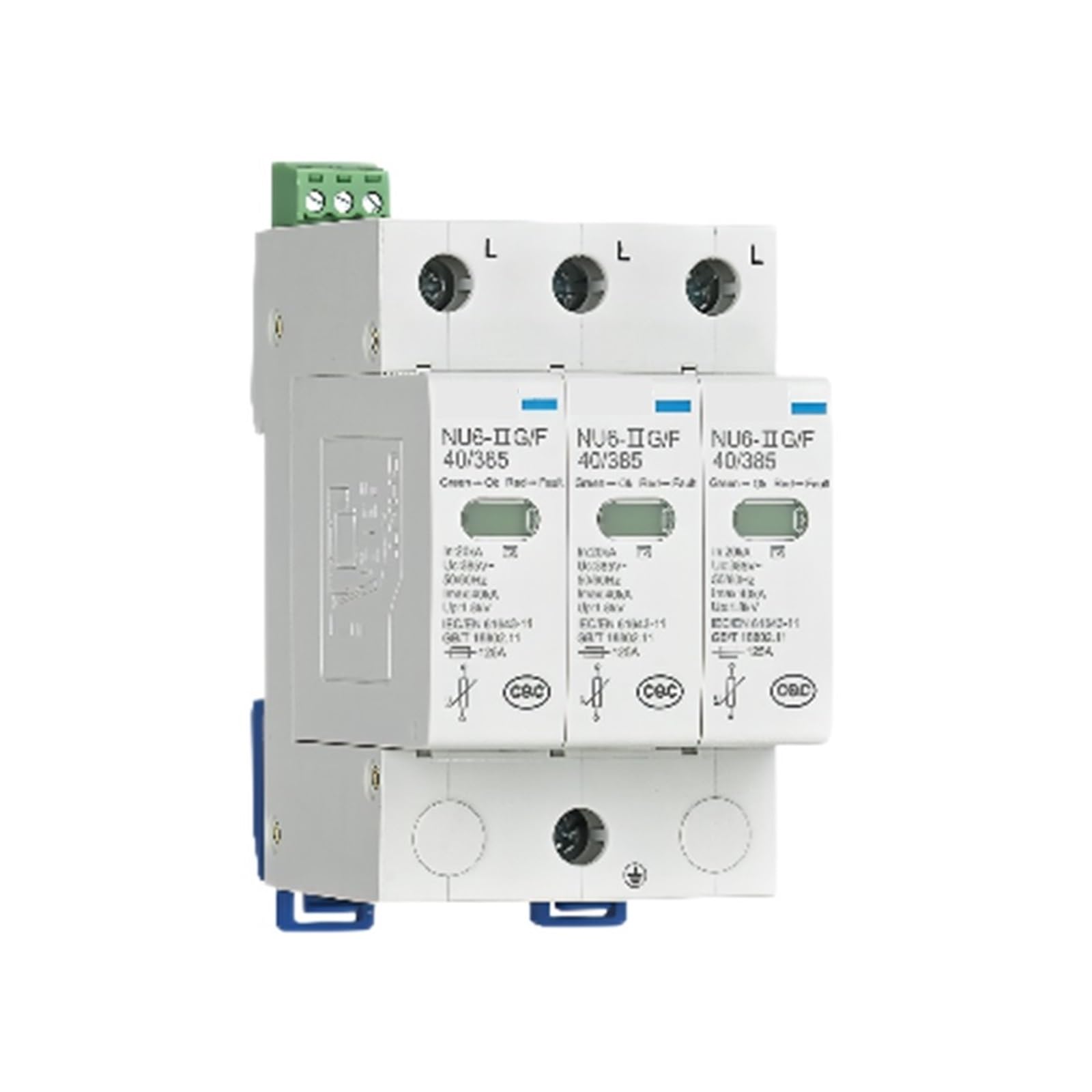 Parasurtenseur NU6 65 kA 385V 3P protégeant le réseau triphasé - 2