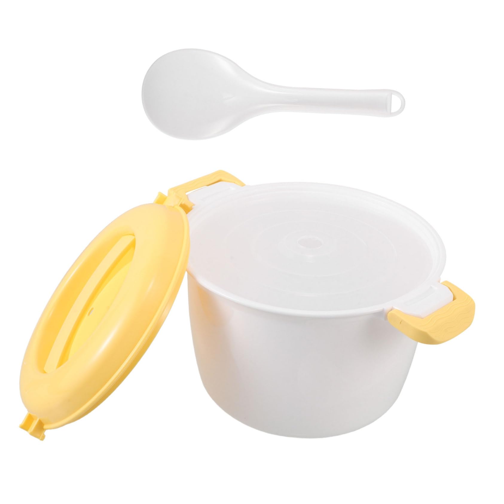 IMIKEYA Microwave Rice Cooker Pot Multifunctional Rice Steamer Microwave Cookware for Apartments Easy to Use and Clean