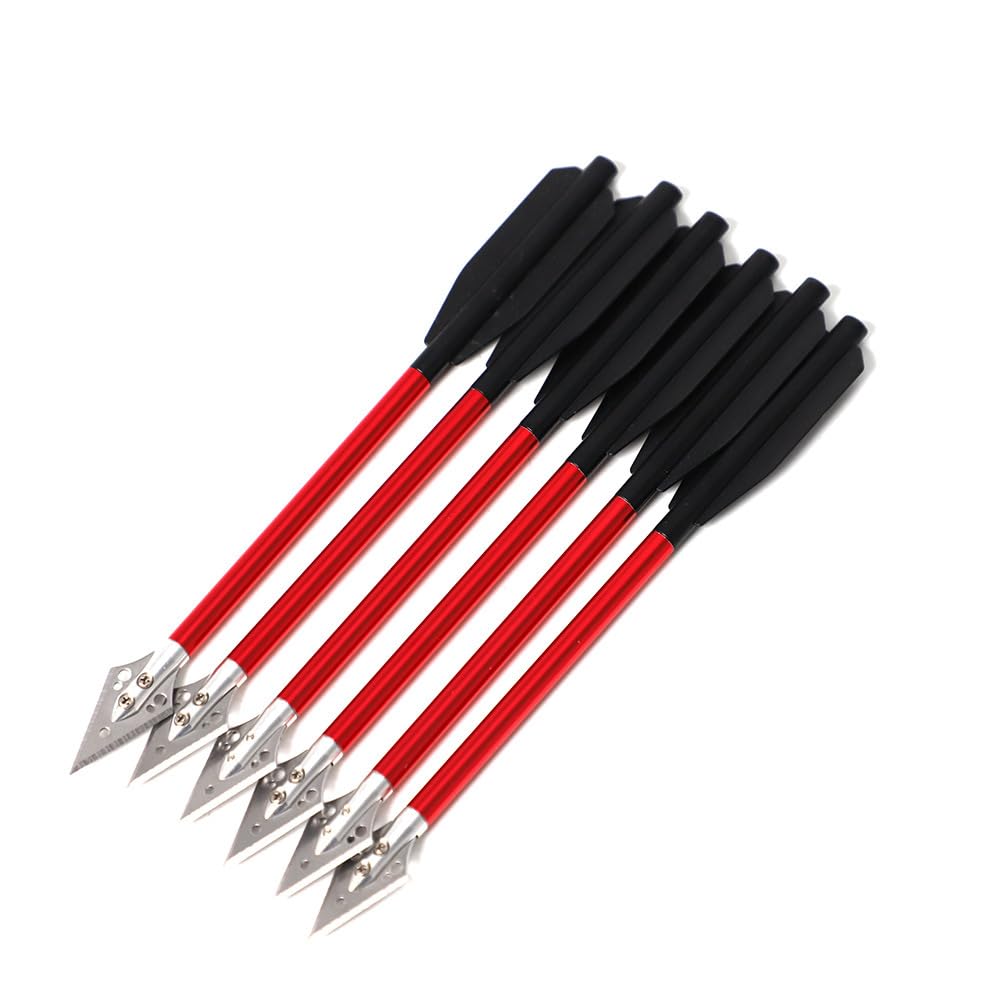 KURUGEILI Mini Crossbow Bolts - 6.7 Inch Sharp Metal Tip Arrows for Target Practice, Hunting Game & Outdoor Fishing - Durable & Reusable Bolts for Archery Enthusiasts — image 1