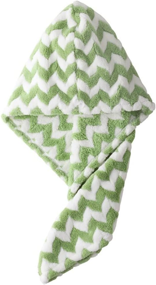 Hair Towel Wrap for Women Stripe Towels Adult Bathroom Bath Absorbent Towel Hair Drying(E)