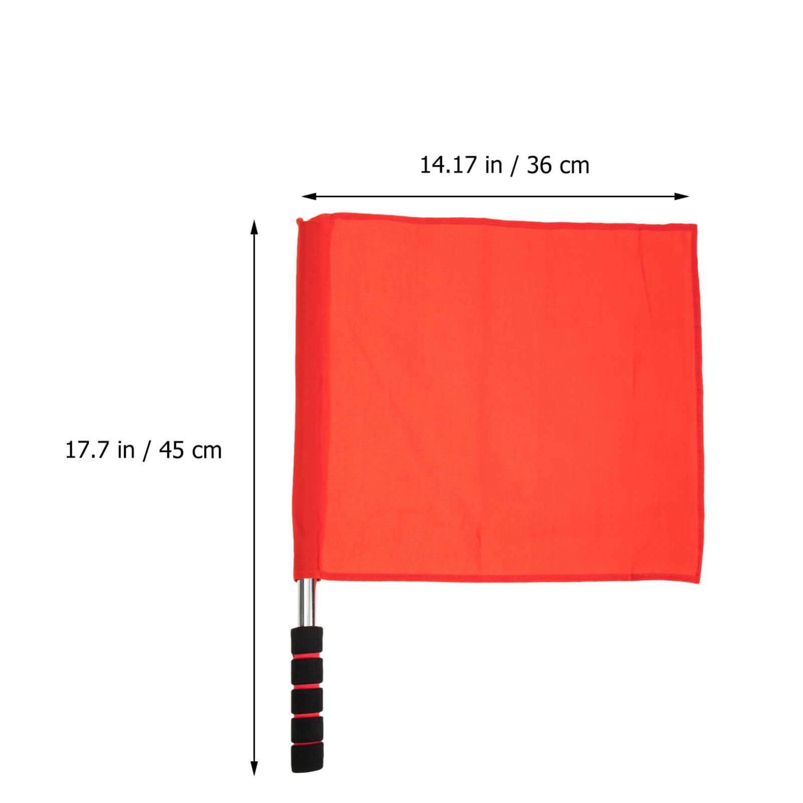 BESPORTBLE Flag Pole Safety Flags Conducting for Racing Referee Traffic Conducting Use