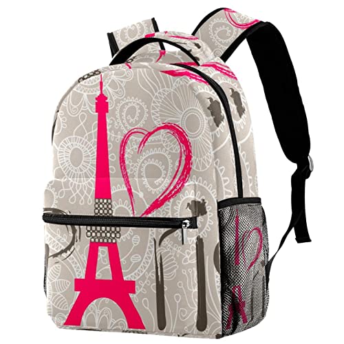 Sac à dos léger Paris pour livres soulageant le dos des garçons et filles