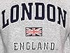 British Heritage Brands LE201GN Unisex London England Sweatshirt Grey Navy XS-2XL (L) #2