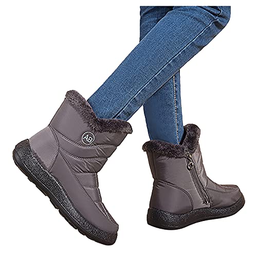 Dasongff Winterschoenen voor dames en heren, warm gevoerde sneakers, lichte winterlaarzen, waterdicht, winter, korte schacht, sneeuwlaarzen, antislip, wandelschoenen, enkellaarzen, instaplaarzen