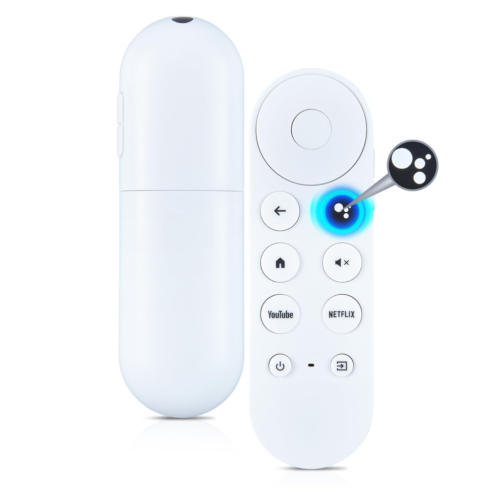 G9N9N Voice Replacement Remote for Google Chromecast 4k Snow, Voice Remote Control GA01409-US/GA01919-US/GA01920-US/GA01923-US/GA02463-US/GA02464-US.(Remote Control ONLY)
