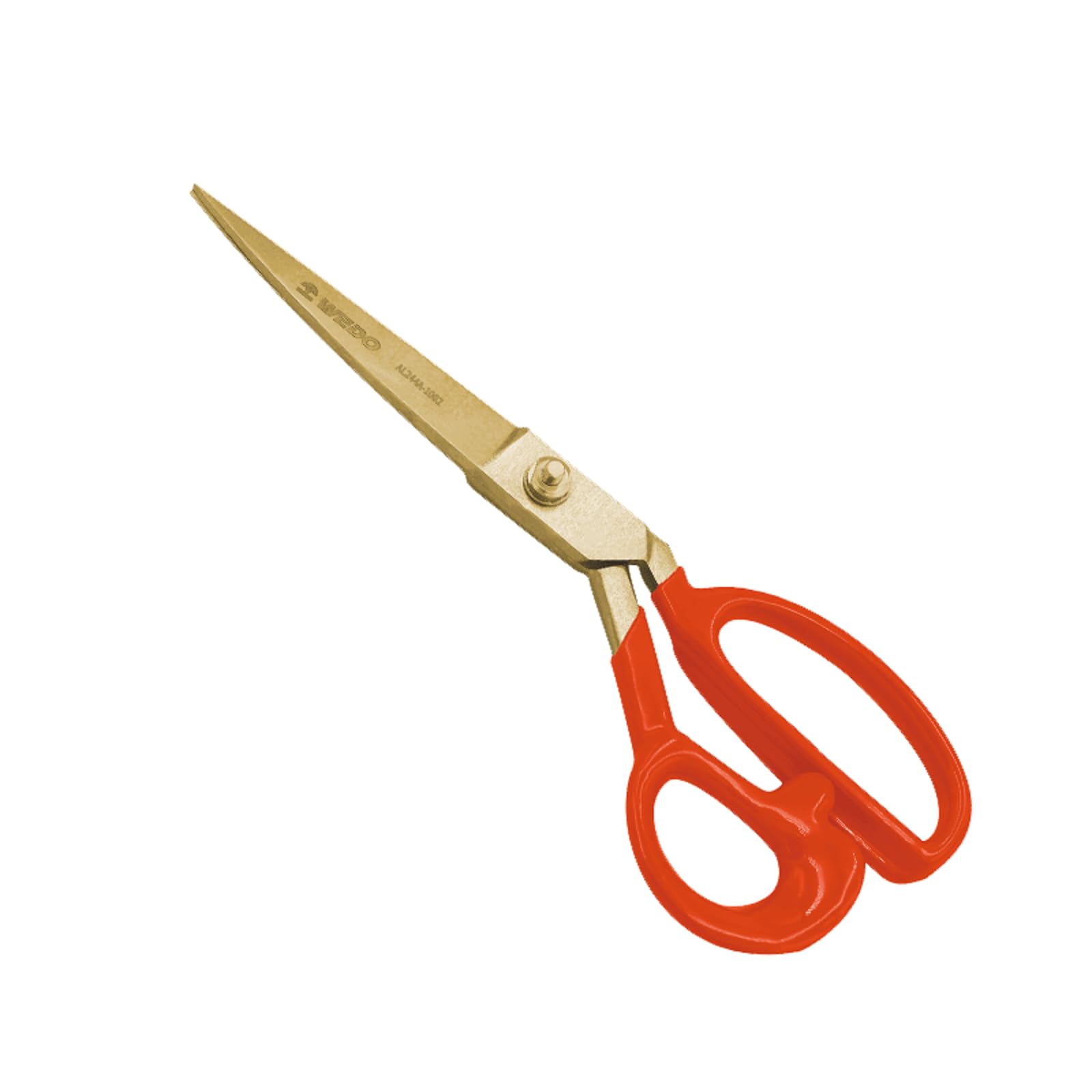 WEDO Forbici resistenti senza scintille da 22,9 cm, forbici in alluminio bronzo, lunghezza 225 mm, taglio ad alte prestazioni, manici ergonomici e confortevoli, resistenza alla corrosione, certificato