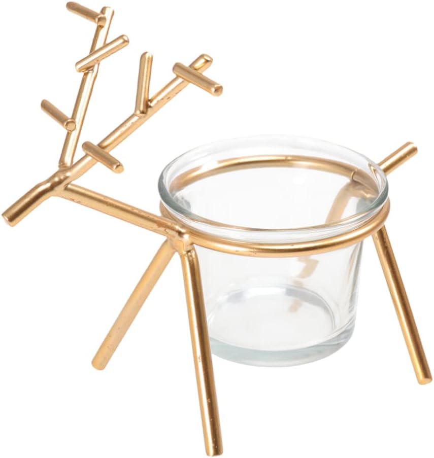 DEARMAMY 1 x Candle Holder Candle Cup Made of Iron Dining Table