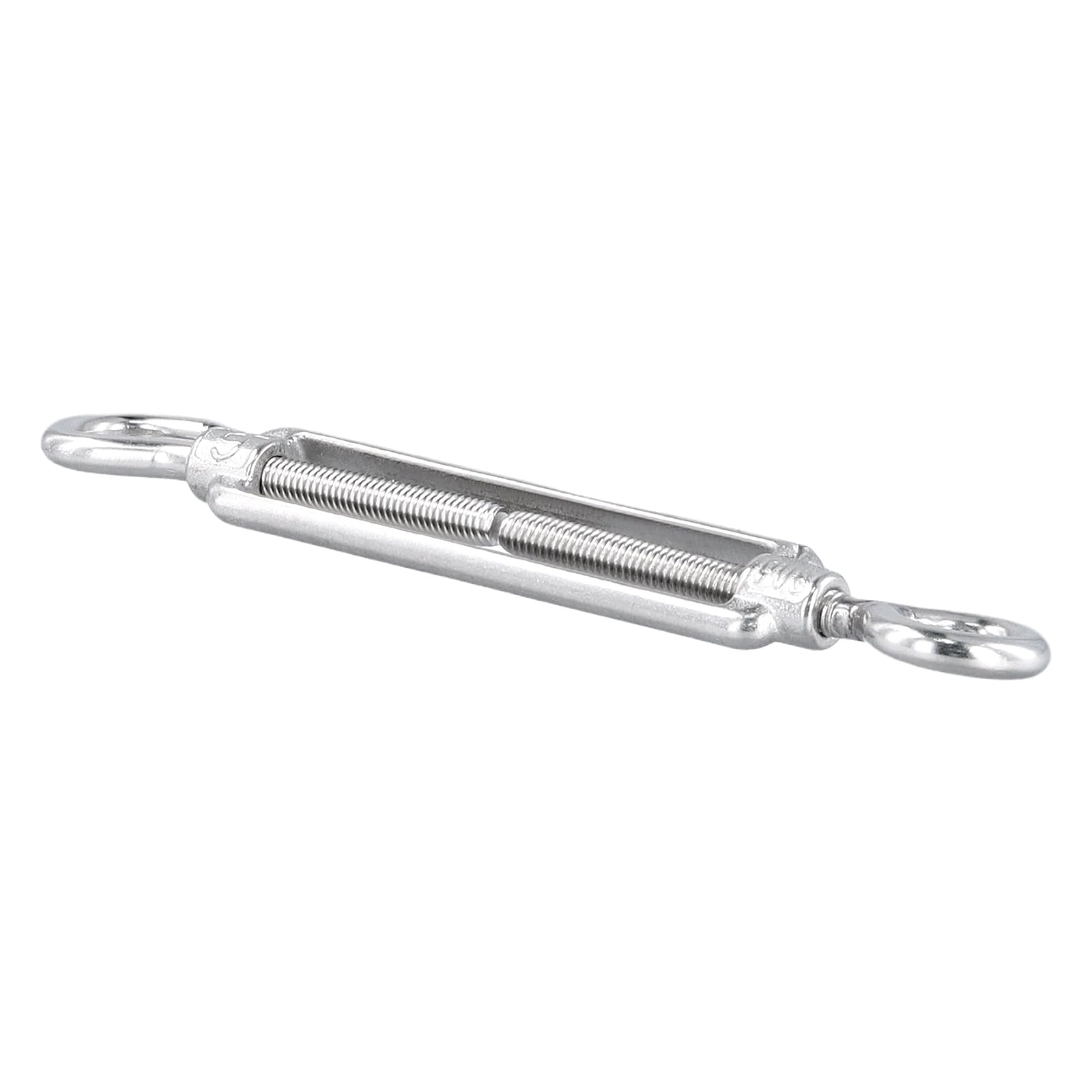 KEILEOHO Seilspanner Set – 4 Spannschlösser M6 Edelstahl + 12 Drahtseilklemmen + 10 Kabelkauschen – Verstellbar 145–200 Mm, 50 Kg Traglast