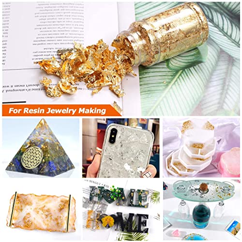 3 Boxs Glitter Nail Art Foil Paper Makeup Jewelry Irregular Shiny Foil Leaf Gold Flakes Nails Diy Stickers Manicure Decorations Design Accessories Nail Art Supplies Gold Nail Decals #TOP3
