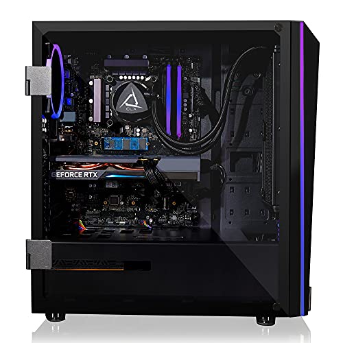 Clx Set Gaming Desktop - Liquid Cooled Intel Core I7 10700Kf 3.8Ghz 8-Core Processor, 32Gb Ddr4 Memory, Geforce Rtx 3060 12Gb Gddr6 Graphics, 500Gb Ssd, 4Tb Hdd, Wifi, Windows 11 Home 64-Bit,Black #TOP1