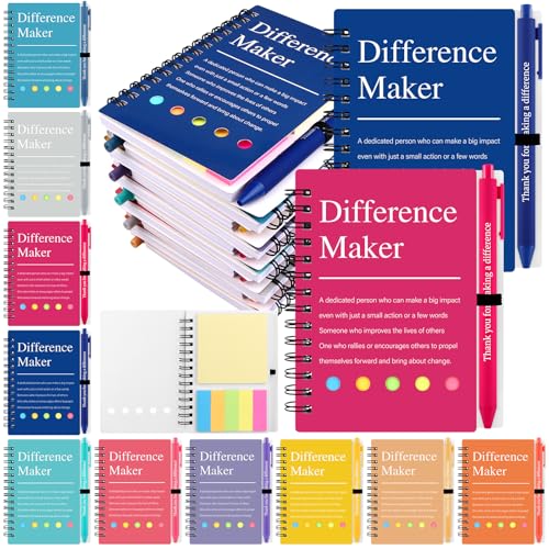 Cuadernos de agradecimiento y bolígrafos motivacionales para motivar equipos y reducir el estrés