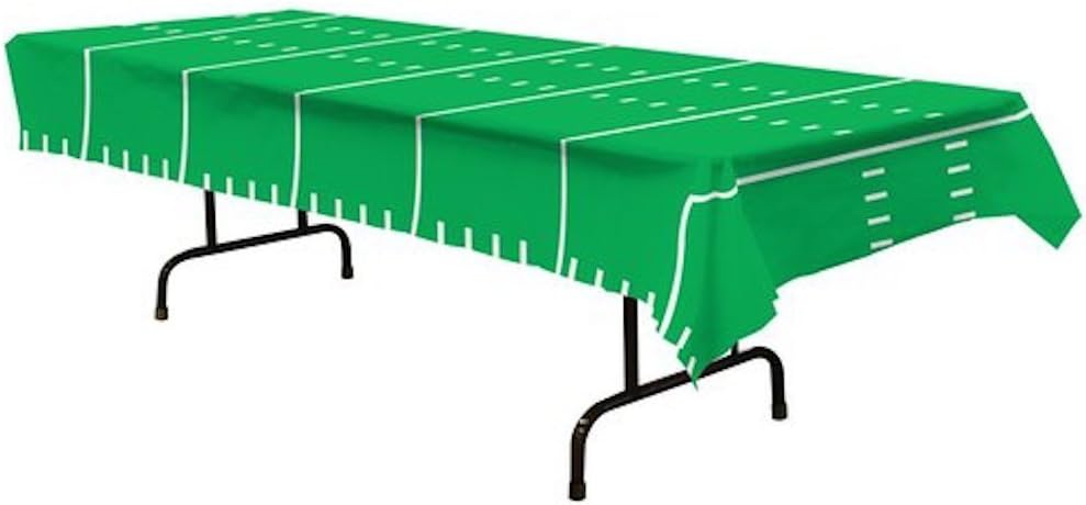 PMU Football Party Supplies and Decorations - Game Day Football Tablecover 54in x 108in Sports Theme Party Accessories Indoor/Outdoor Decoration (3/pkg) Pkg/1