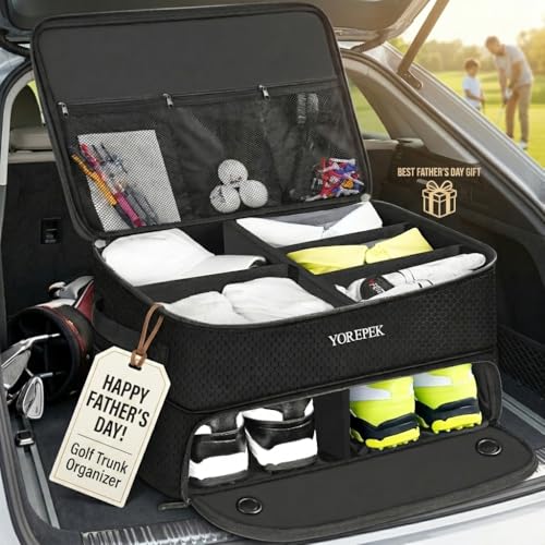 YOREPEK 2-Layer Golf Trunk Organizer