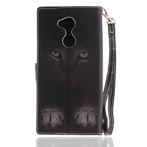 zl one Coque Housse Étui pour Sony Xperia XA2 Ultra Case,PU Cuir Couverture Protecteur Bumper + 1 Verre Trempé Glass 9H(8)