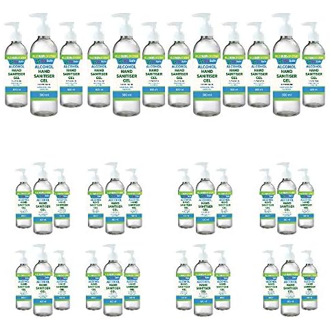 36 Bottles 500ml Alcohol Hand Sanitiser Vira Safe Gel 70% Antibacterial Aloe 500ml Germ Fighting Formula Kills 99% of Harmful Germs Cover