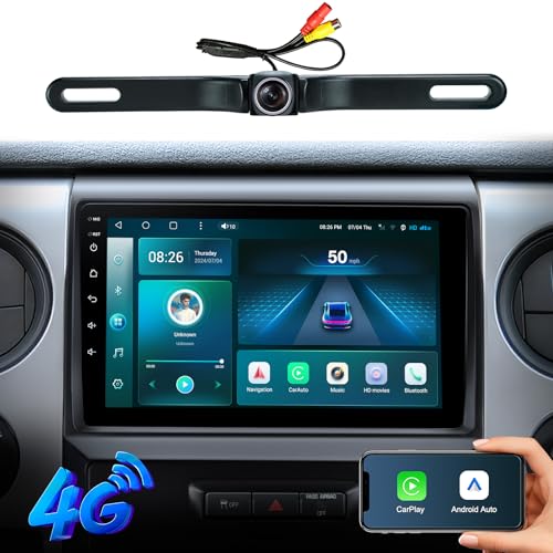 9 Inch Car Stereo Radio for Ford F150 2009-2012,Upgrade Touch Screen with Android 13,Wireless CarPlay, Android Auto, GPS Navigation,WiFi,Bluetooth,DSP,FM Radio,SWC,1080P Backup Camera (4G+64G)
