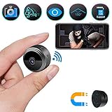 Spy Camera Wireless Hidden Camera, ZOHULU Latest Full HD 1080P WiFi Nanny Camera with 150 Wide Angle, Portable Mini Security Camera Espias with Magnet/Motion Activated for Home Security Monitoring