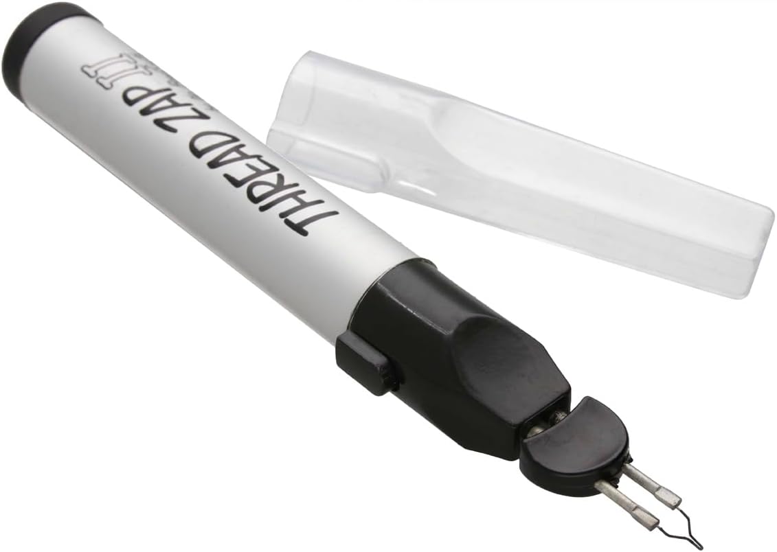 Thread Zap, Thread Burner, 5.25 Inches, Push Button, Battery Operated (1Xaa), Trim, Burn And Melt Thread With One Touch, Ideal For Finishing Bead Weaving And Stringing Projects