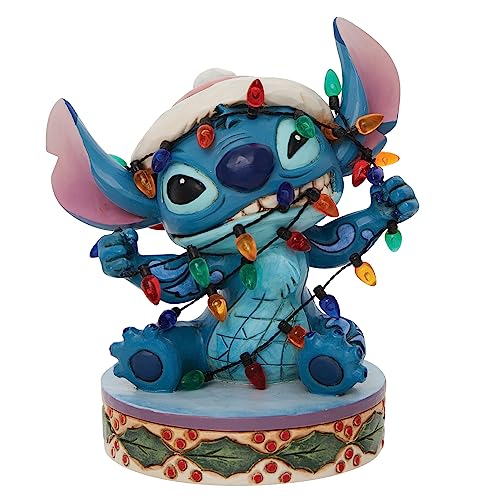 Enesco Jim Shore Stitch In Lights Figurine, Red