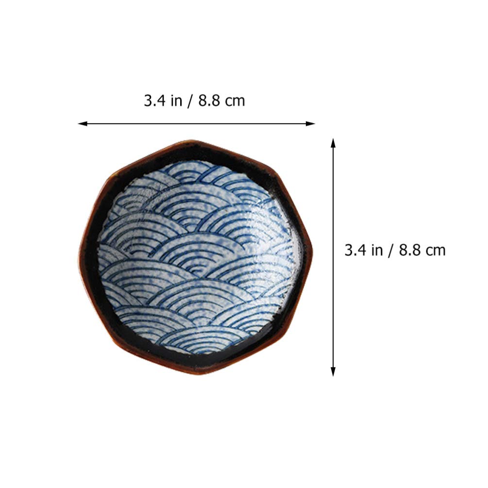 Porcelanowe miseczki na przekąski, Ceramiczny talerz na przyprawy, deser, sałatka owocowa, przystawka, taca do serwowania, mieszany kolor