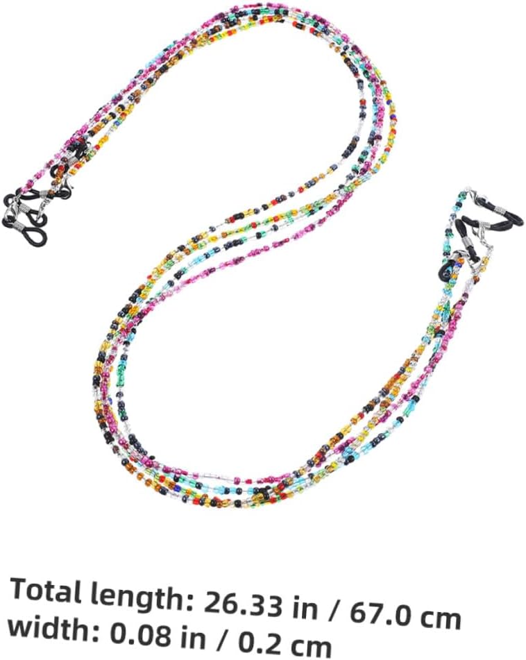 POPETPOP 8pcs Eyeglasses Chain for Women Sunglasses String Holder with Hooks Spectacle Cord Lanyard Safety Eyewear Retainers for Masks and Glasses