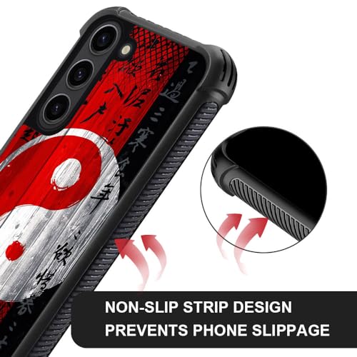 Compatible with Samsung Galaxy S21 Plus Case,Yin Yang Red Galaxy S21+ Plus Case for Boys Man,Soft TPU Bumper Desgin Anti-Scratch Shockproof 6.7-in by ANLUN STORE - Image 2